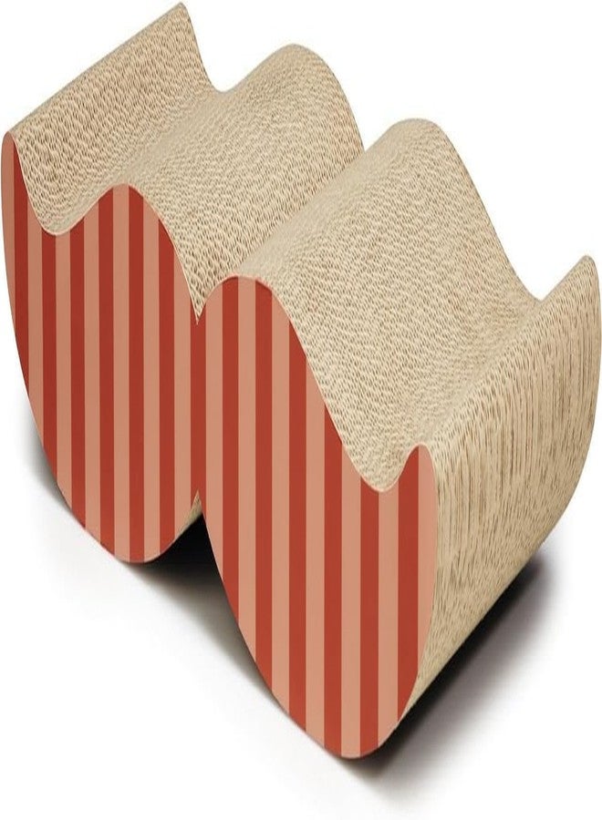 KittuPet Cat Scratcher Mustache Shape Cat Scratching Pad, Corrugated Cat Scratcher Cardboard for Indoor Cats, Kitten for Furniture Protection, Durable Texture, (Mustache Shape) (Brown, MB-18) - Image 1